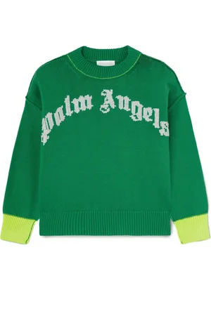 Palm Angels Sudadera con logo tejido