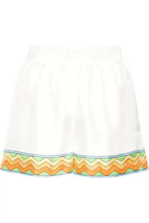 Casablanca Bermudas de seda Afro Cubism
