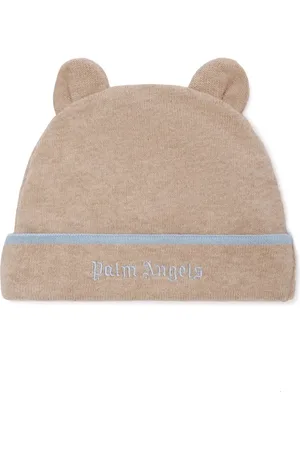 Palm Angels Gorro tejido con motivo Bear