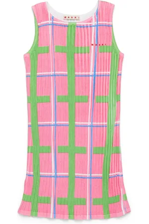 Marni Vestido con estampado de cuadros