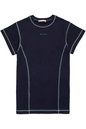 Marni Vestido estilo playera con logo estampado