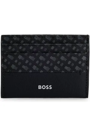 HUGO BOSS Tarjetero con monograma Double B