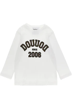 DOUUOD KIDS Playera con logo estampado