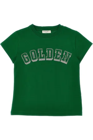 Golden Goose Playera con detalle de glitter y logo estampado