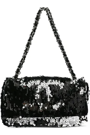 CHANEL Bolsa de hombro CC con lentejuelas 2007