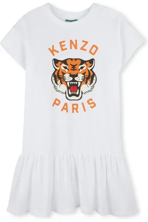 Kenzo Vestido con motivo Tiger