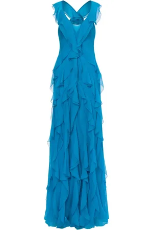Alberta Ferretti Vestido de fiesta con volantes