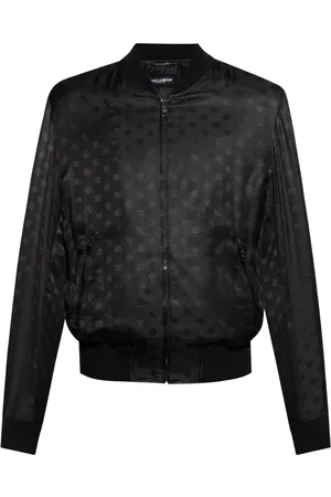 Dolce & Gabbana Chamarra bomber con logo estampado