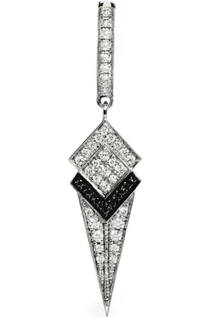 Statement Aretes Stairway Graded Cone en plata de ley con diamante