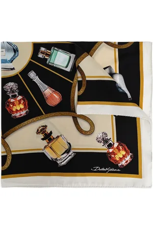 Dolce & Gabbana Mascada con botella de perfume estampada