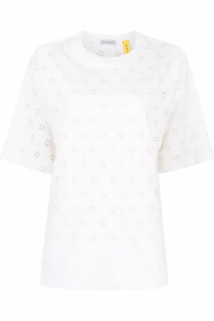 Moncler Playera con bordado inglés