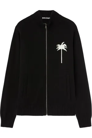 Palm Angels Cárdigan tejido con palmeras estampadas
