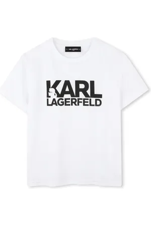 Karl Lagerfeld Playera con logo estampado