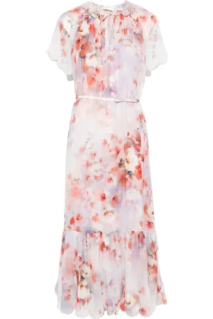 ZIMMERMANN Vestido midi Crush Flutter
