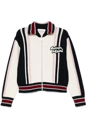 Maison Kitsuné Cárdigan con logo bordado
