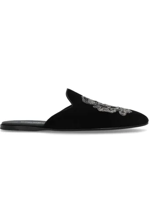 Dolce & Gabbana Slippers con logo bordado