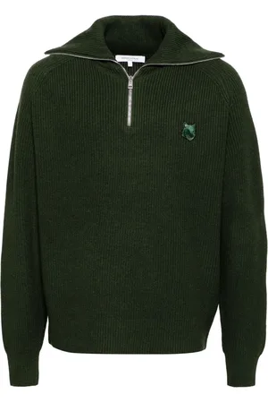 Maison Kitsuné Suéter con cuello y cierre
