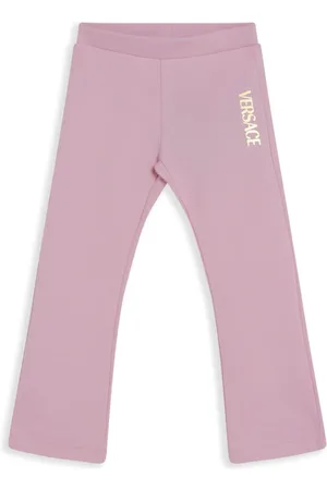 VERSACE Pants con logo estampado