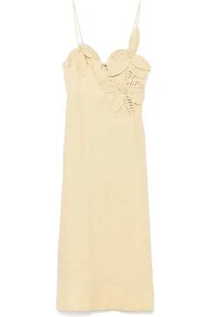 Farm Rio Vestido midi con busto floral