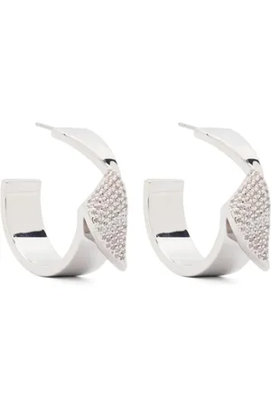 Eddie Borgo Pavé folded hoops earrings
