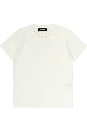 VERSACE Playera con logo y detalles
