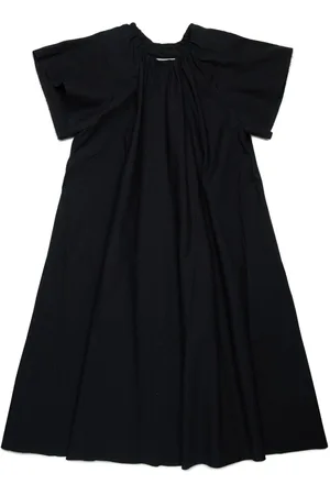 Maison Margiela Vestido acampanado con cuello plisado
