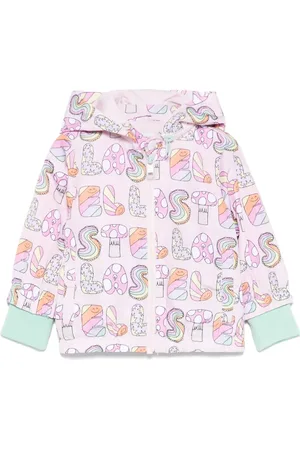 Stella McCartney Chamarra con logo estampado