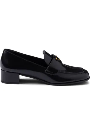 Prada Mocasines con tacón de 35mm