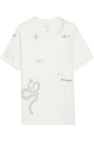 Zadig & Voltaire Playera con estampado gráfico