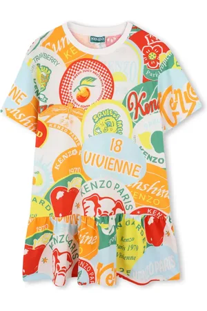 Kenzo Vestido con logo estampado