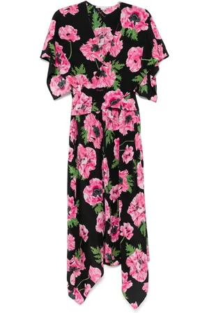 Stella McCartney Vestido midi con estampado floral