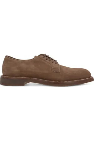 Brunello Cucinelli Zapatos derby de gamuza