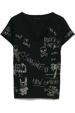 Zadig & Voltaire Playera con detalles de cristal