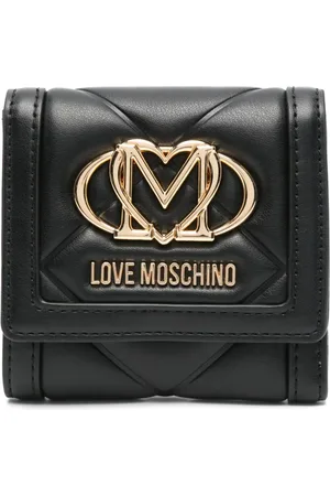 Moschino Cartera con placa del logo