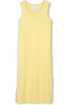 Givenchy Vestido tejido de canalé con placa del logo