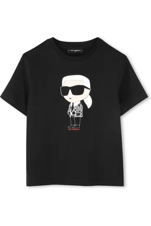 Karl Lagerfeld Playera con motivo Ikonik Karl