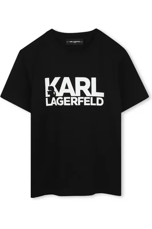 Karl Lagerfeld Playera con logo estampado