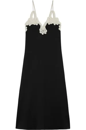 Jil Sander Vestido midi bordado