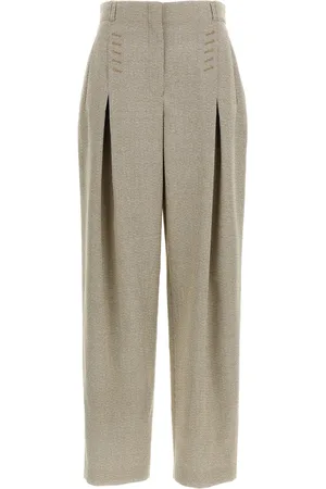 Fendi Pantalones con motivo de cuadros