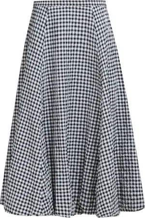Marni Falda midi con cuadros estampados