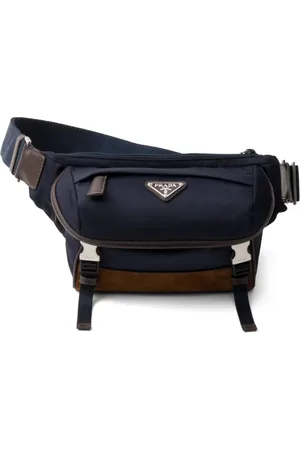 Prada Mochila tipo mensajero con logo triangular