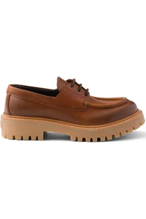 Prada Mocasines con agujetas y tacón de 45mm