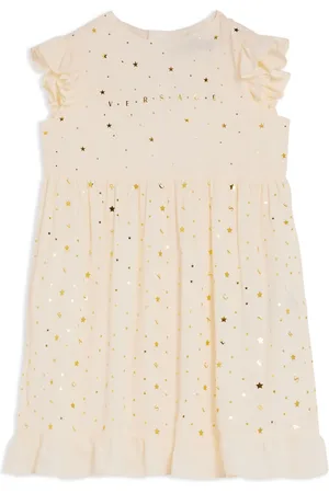 VERSACE Vestido con logo estampado