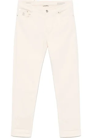 Brunello Cucinelli Jeans con logo bordado