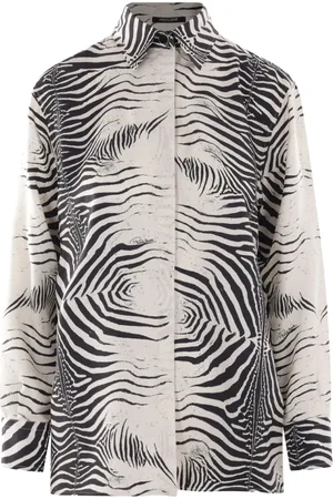 Roberto Cavalli Camisa con estampado de cebra