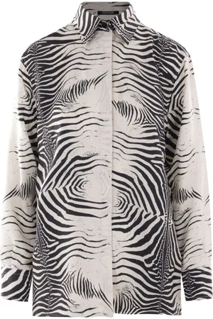 Roberto Cavalli Camisa con estampado de cebra