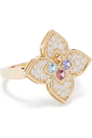 Roberto Coin Anillo Venetian Princess en oro amarillo de 18kt con gemas