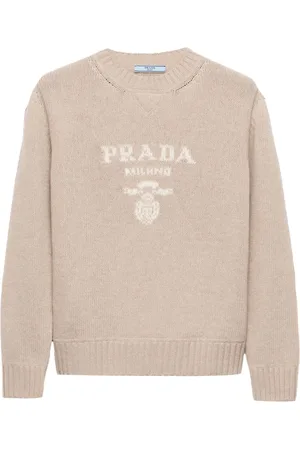 Prada Suéter con logo en jacquard
