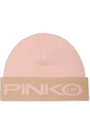 Pinko Gorro con logo en intarsia