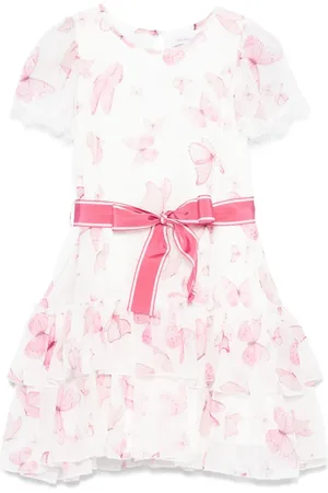 MONNALISA Vestido con mariposas estampadas